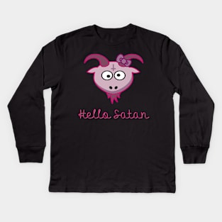 Hello Satan Kids Long Sleeve T-Shirt